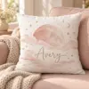 Moonrise Nursery Name Personalized Pillow — lifestyle illustrative mockup