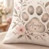 Pet Paw Memory Personalized Pillow — detail illustrative mockup