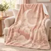 Quiet Moon Keepsake Personalized Throw Blanket — lifestyle illustrative mockup