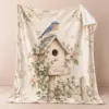 Bluebird First Home Personalized Throw Blanket — main illustrative mockup